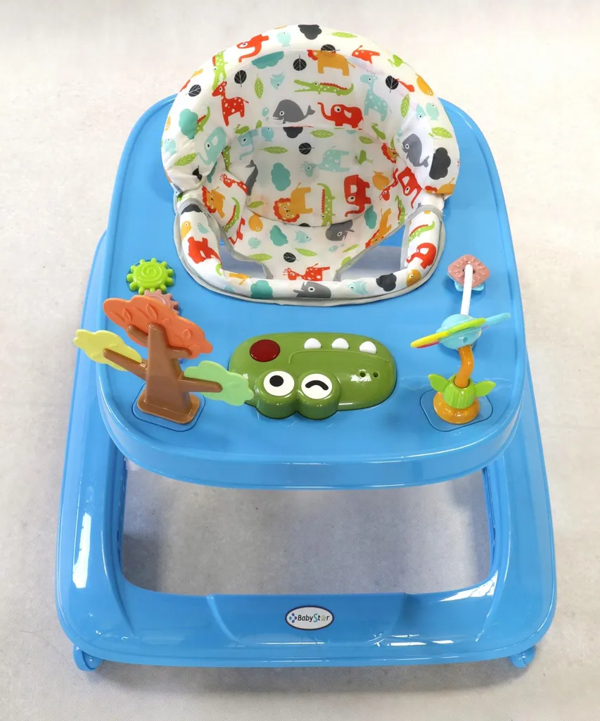 Aide à la marche bébé : Chariot interactif réglable anti-glissade