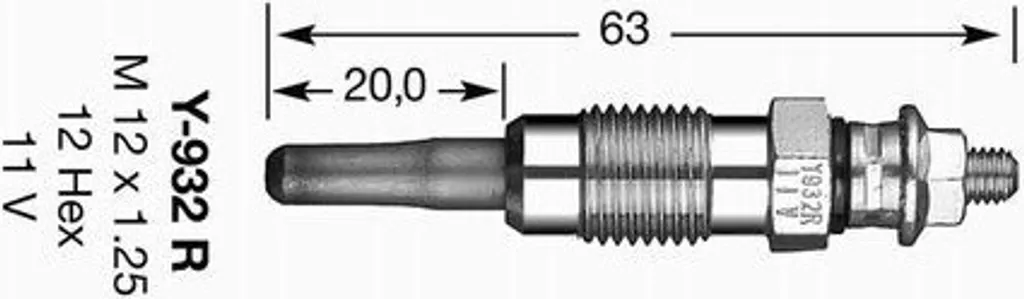 NGK 4956 Glow Plug Megane Scenic V40 - Miglior Prezzo Online