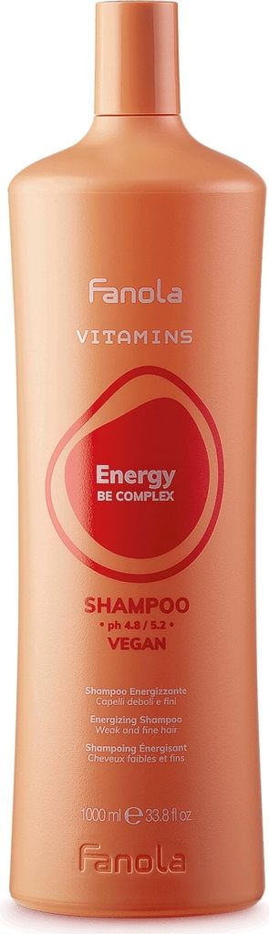 Fanola Shampoo Fanola Vitamins Energy Shampoo 1000ml Produktbild 