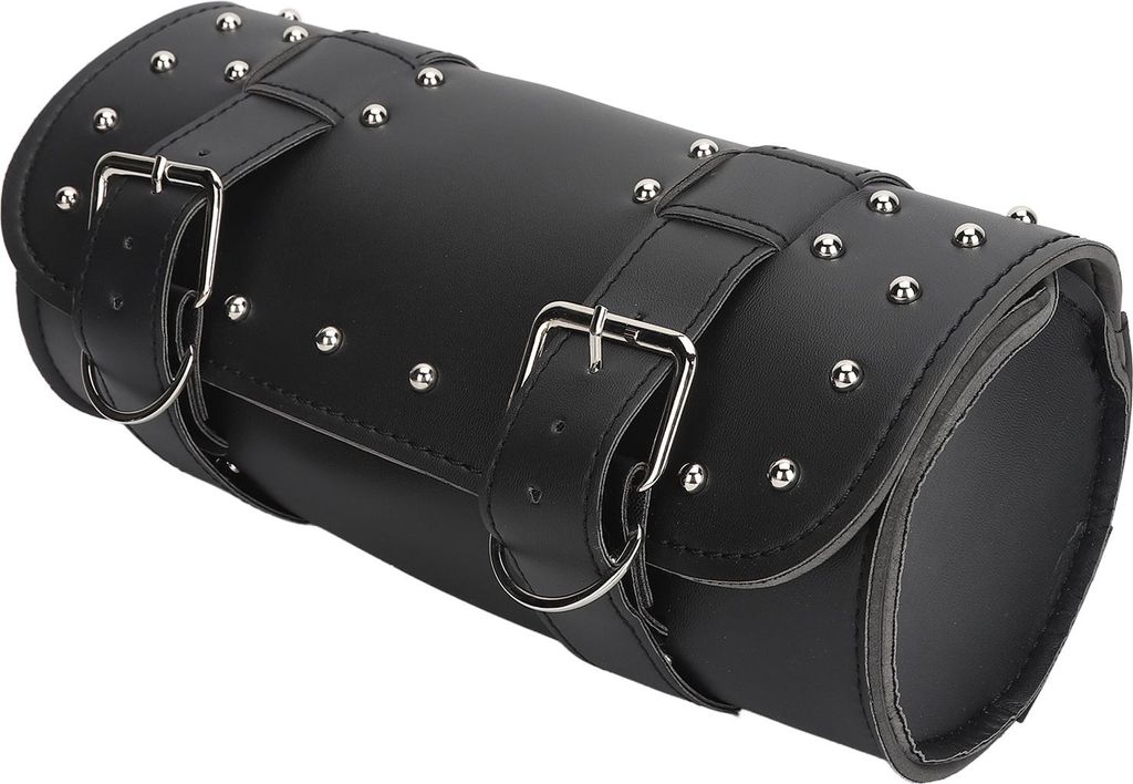 Motorrad-Werkzeugtasche, wasserdicht, universell, Retro-Kunstleder, vorne und hinten