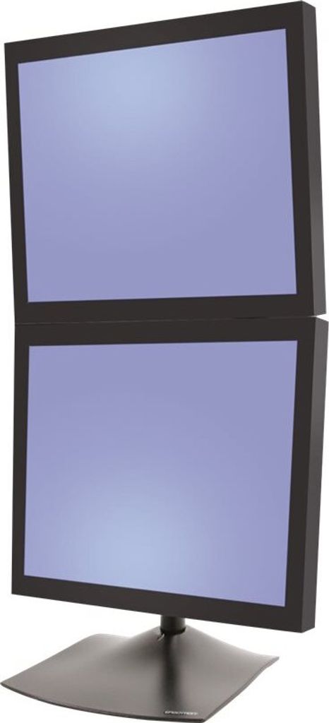Ergotron DS100 Dual-Monitor Tischstandfuß für zwei Monitore vertikal bis 61 cm 24 Zoll schwarz