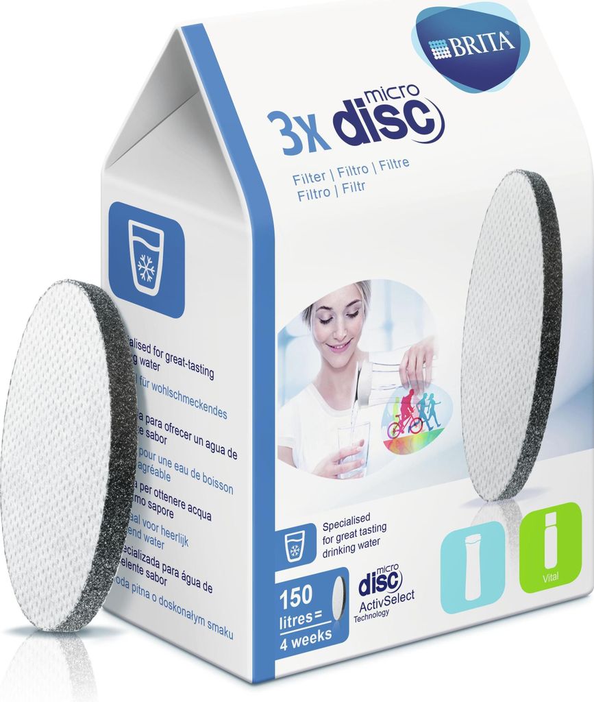 Pack de 3 disques filtrants pour bouteille filtrante - Image du produit 