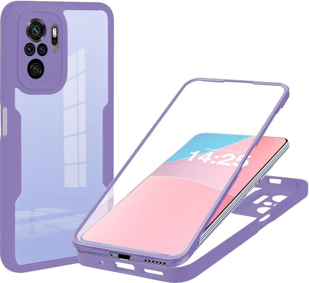 360 Grad Handyhülle für Xiaomi Redmi Note 10 Pro Full Cover Produktbild 