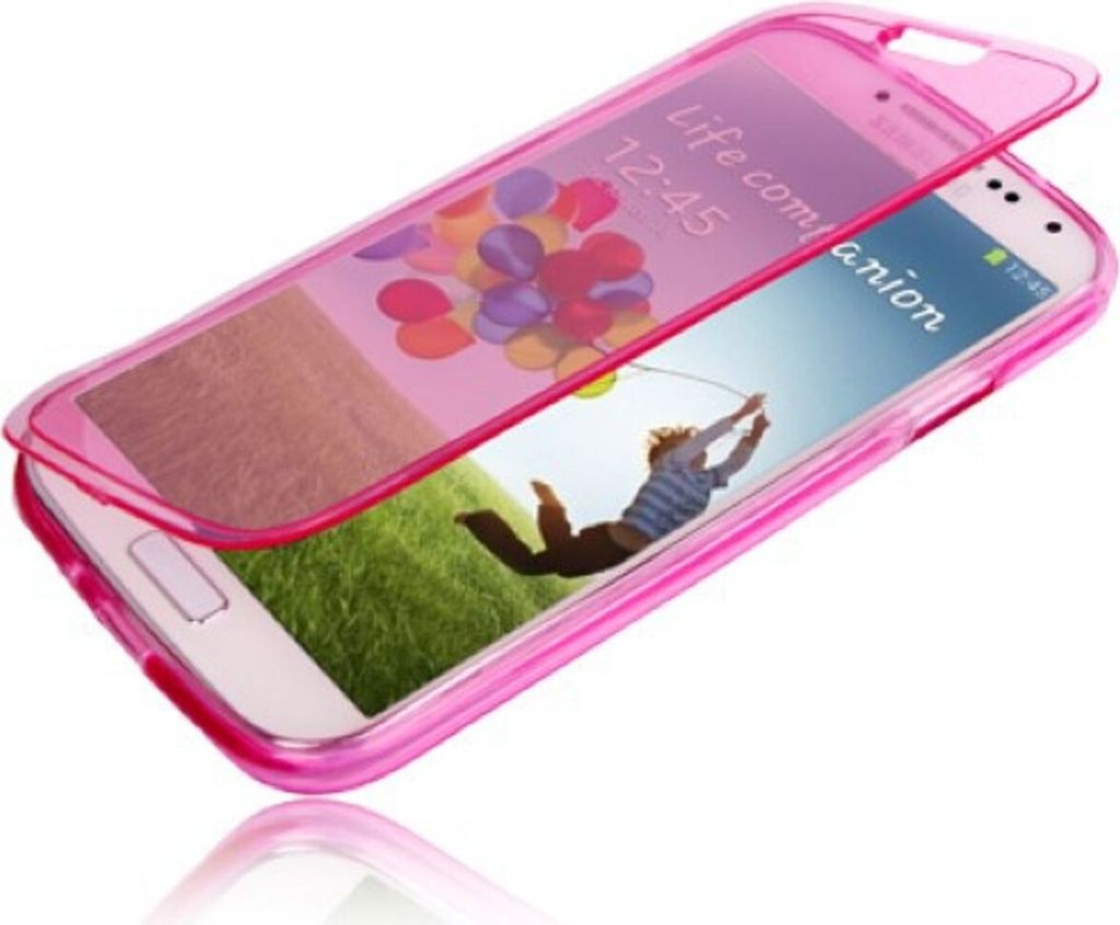 Handyhülle Flip Quer für Case Handy Samsung Galaxy S4 i9500 / i9505 / i9506 / GT-i9515 Pink