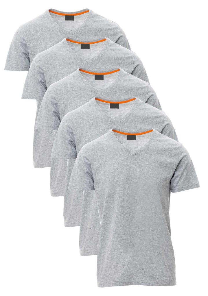 Mivaro Herren T-Shirt 5er Pack V-Ausschnitt - V-Neck Shirt Produktbild 
