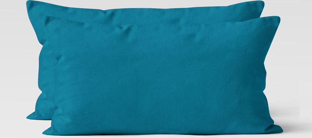 2er Set Renforcé UNI Kissenhüllen 40x80 cm Kopfkissen Produktbild 