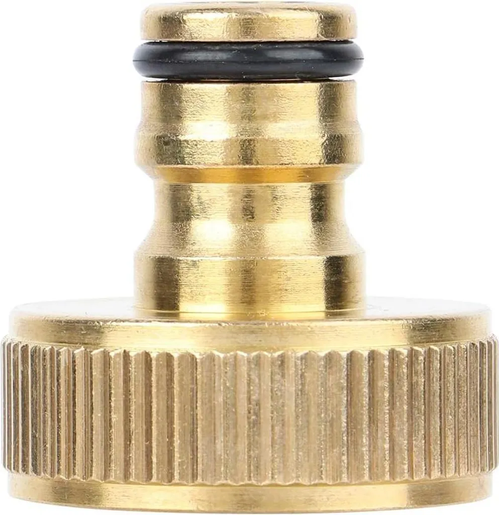 Raccord rapide pour tuyau d'arrosage 1 pouce en laiton massif durable