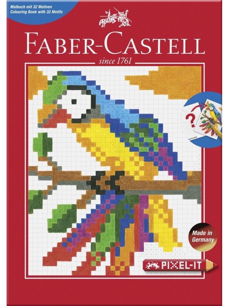Faber-Castell 201572 FABER-CASTELL Pixel-it Ausmalbuch mit Immagine del prodotto 