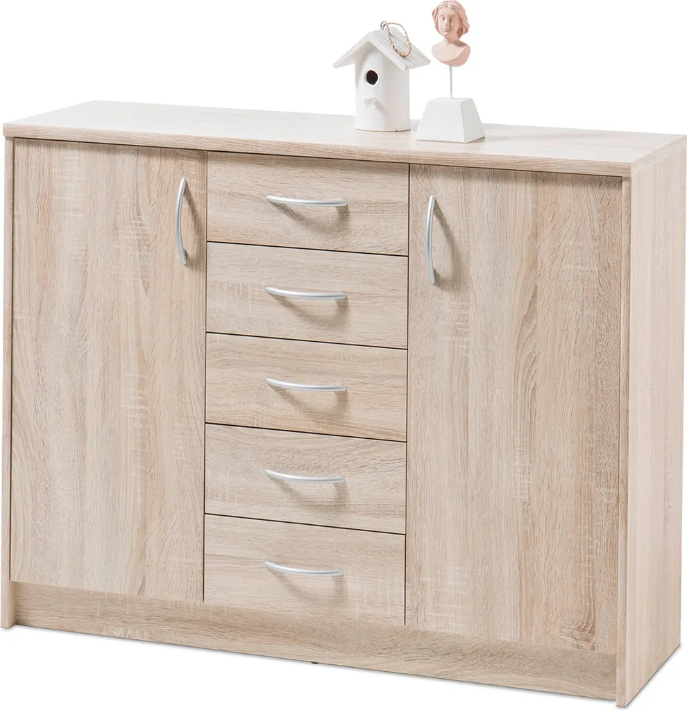Meuble de Rangement Chambre Olli Chêne Sonoma 109x86cm - Gain de Place