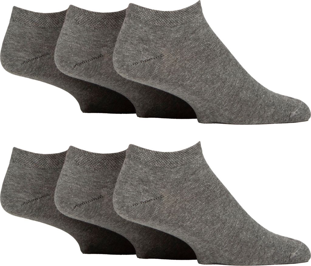 6er Pack Diabetikersocken Herren Sneaker | Gentle Grip | Extra Weit Kurz Socken