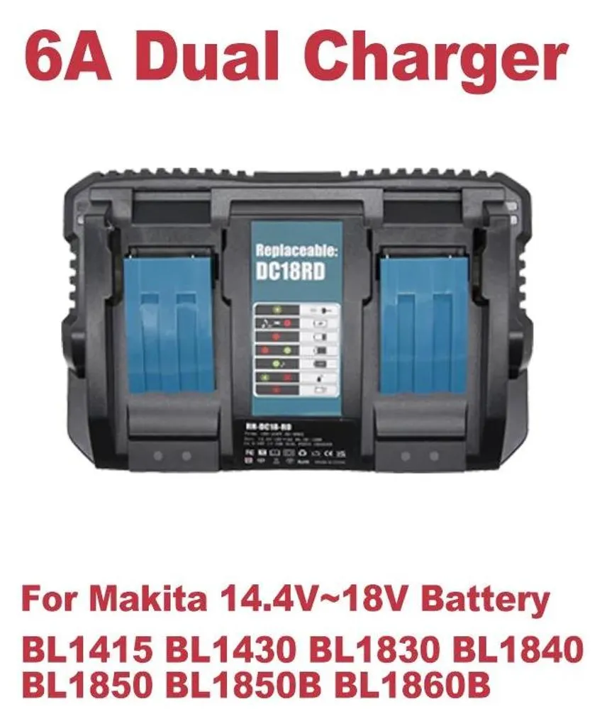 Chargeur Li-ion 18V LXT haute performance 6A compatible BL1860B Beige