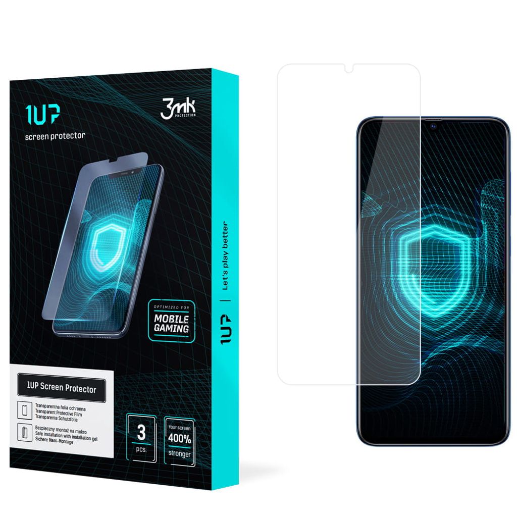 3mk Display Schutzfolie 1UP für Samsung Galaxy A70/A70s transparent Gaming (3 Stück)
