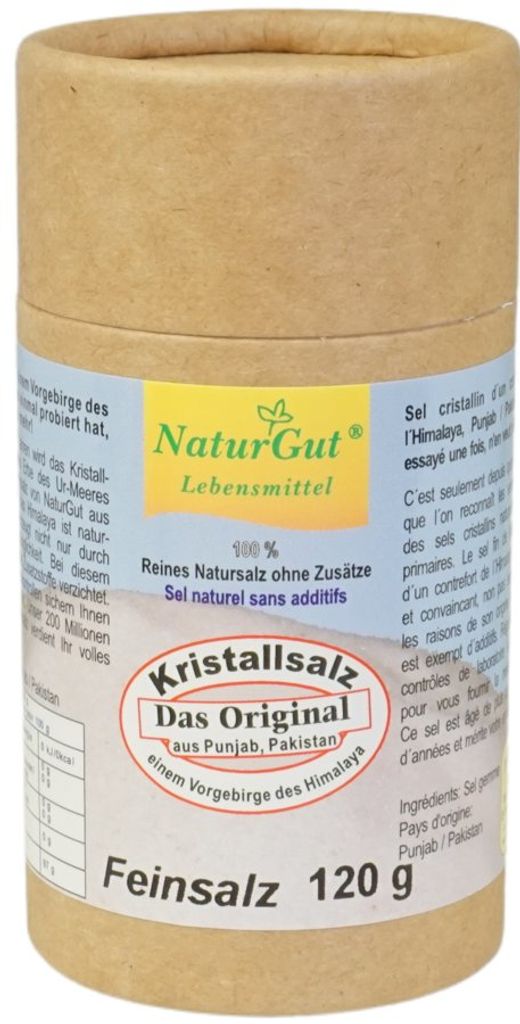 Kristallsalz - fein gemahlen Streuer Vorgebirge des (Punjab Pakistan) 120g