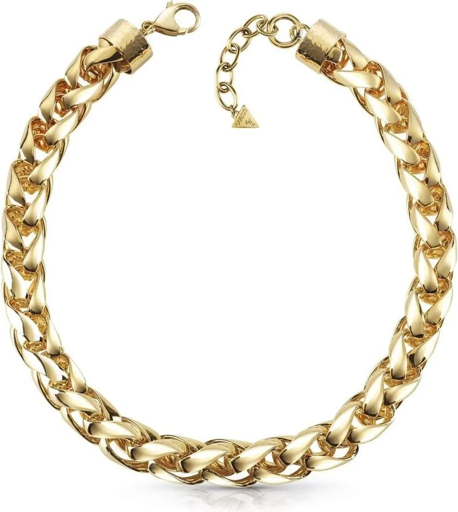Sautoir Guess pour femme doré à l'or fin avec cristaux scintillants