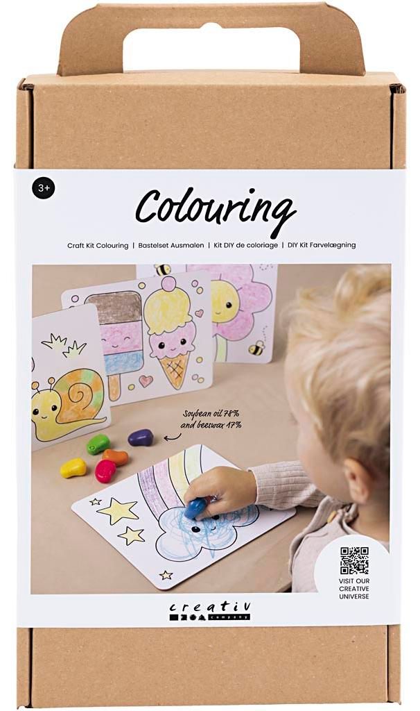 Creativ Company Hobby-Malset, Zeichenbrett, Standardfarben, 1 Box