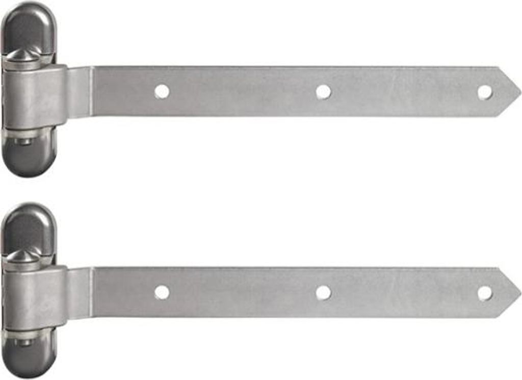 Locinox 350 mm Scharnier für Tore und Pforten mit 3D-Verstellung, 100% Edelstahl (Tragkraft bis 350 kg) (2 Stk.) (3DW-350-A2)