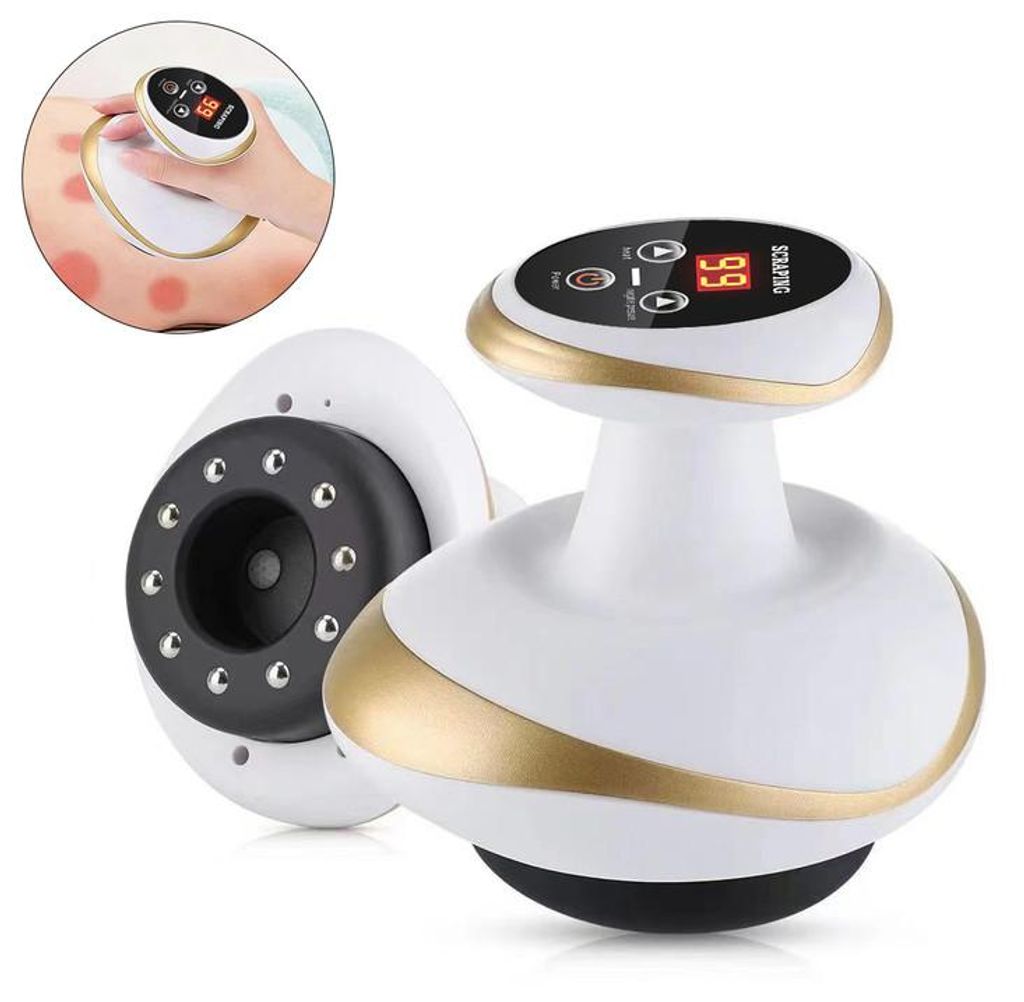 Vakuum-Cellulite-Massagegerät, Anti Cellulite Massagegerät – 10 Stahlkugeln, 9 Stufen, Heizfunktion, LED – Für Hautstraffung & Faltenreduktion