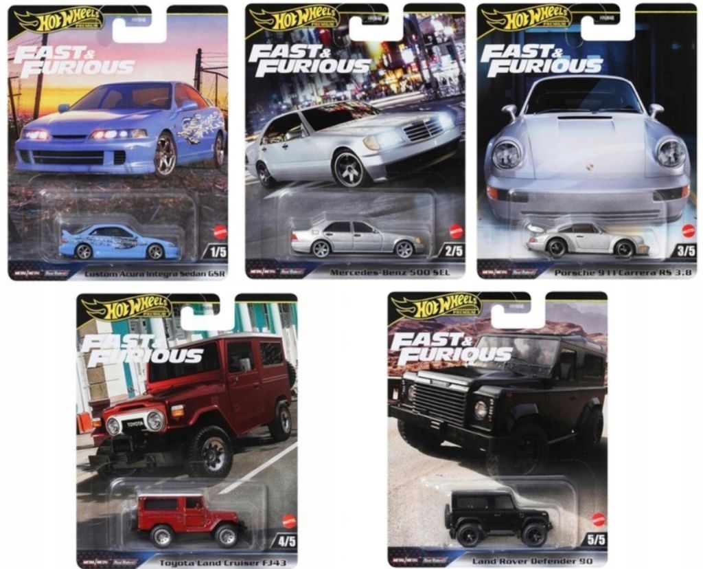 HOT Wheels Premium Fast & Furious Set – 5 Stück – Neu– Produktbild 