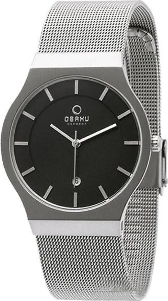 Montre analogique pour homme Obaku argentée, un garde-temps chic