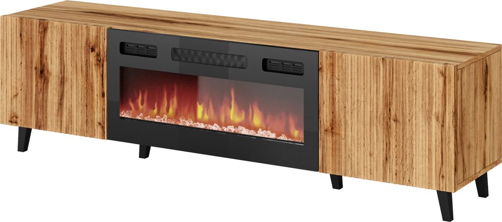 MIRJAN24 TV-Lowboard Vamos 180 mit Kamin, Stilvoll Produktbild 3