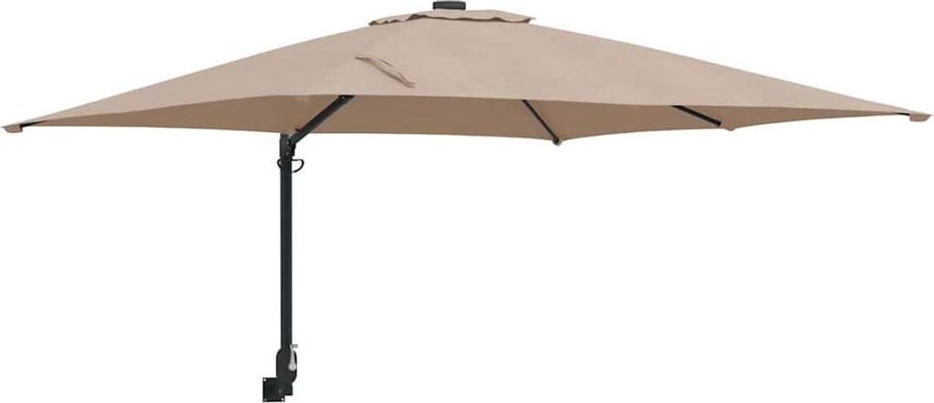 vidaXL Zahradní slunečník Taupe 248,5 x 247,5 x 160 cm Obrázek produktu 