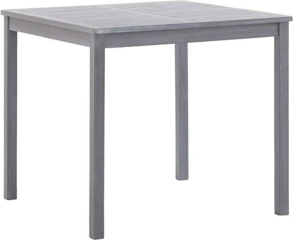 Gartenbank 80x80x74 cm massives Acacia Holz grau