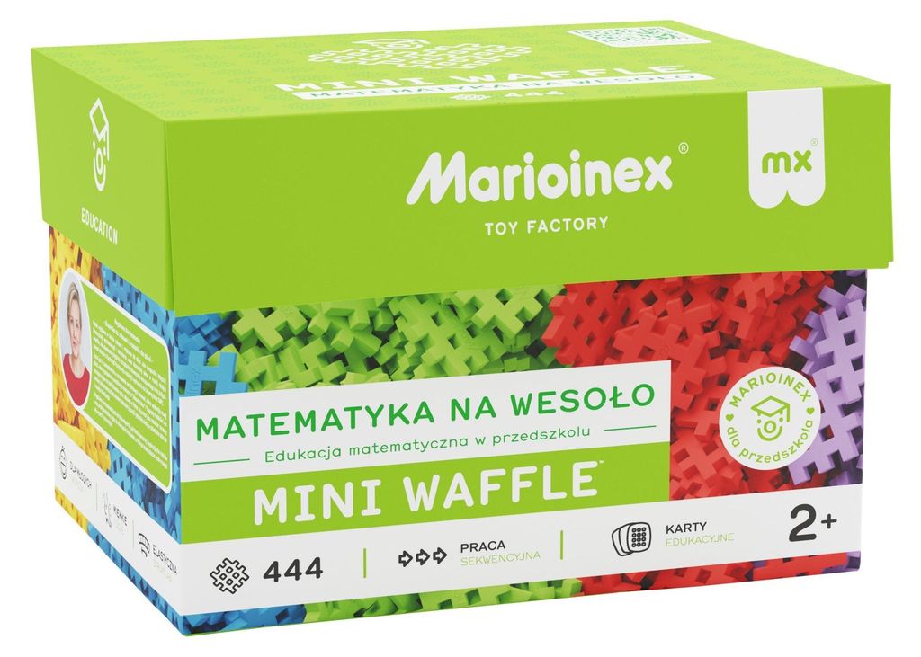 Marioinex Mini Waffle Edu Matematyka na wesoło 444 elementy Zdjęcie produktu 