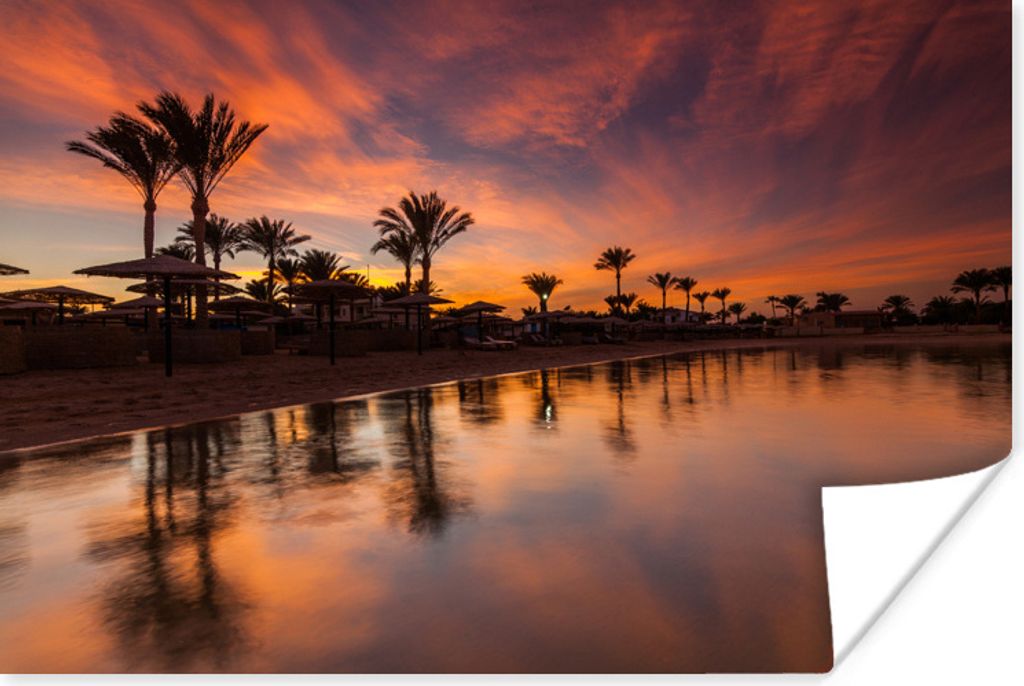 MuchoWow Poster Ägypten bei Sonnenuntergang 30x20 cm - Plakate - Print
