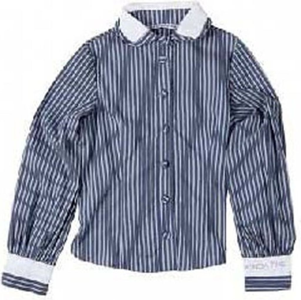 Patrizia Pepe gestreifte Bluse Kinderbluse blau/weiß/grün, Größe:128