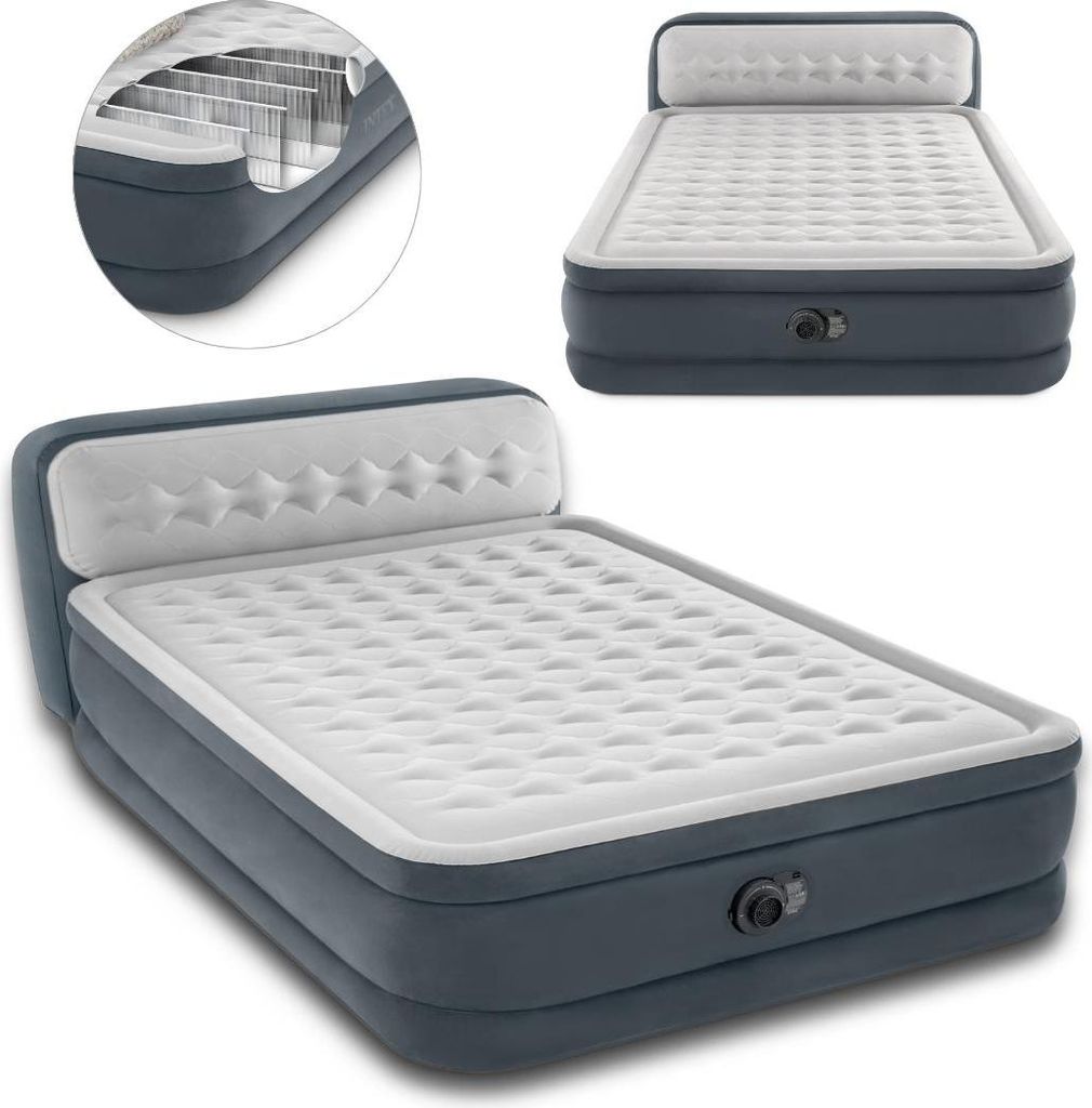 INTEX Materac dmuchany QUEEN ULTRA PLUSH z zagłówkiem Zdjęcie produktu 