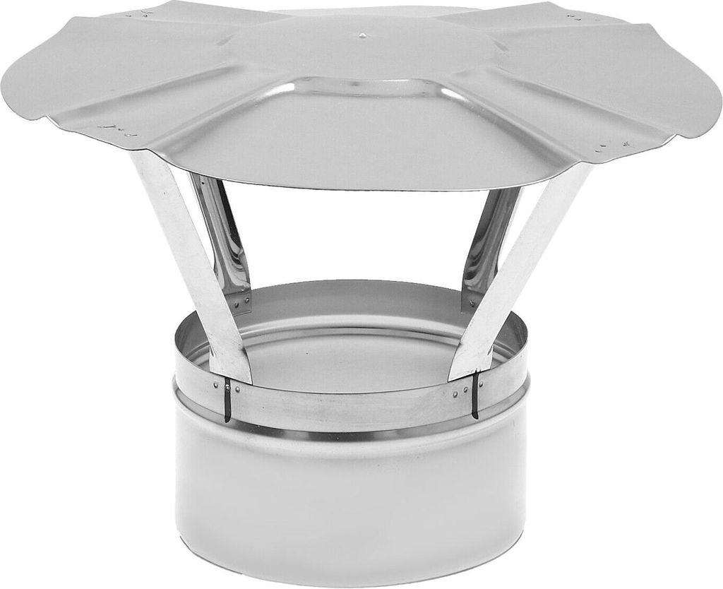 Regenhaube Schornsteinabdeckung Edelstahl Ø 150 mm Kaminhaube Kaminabdeckung