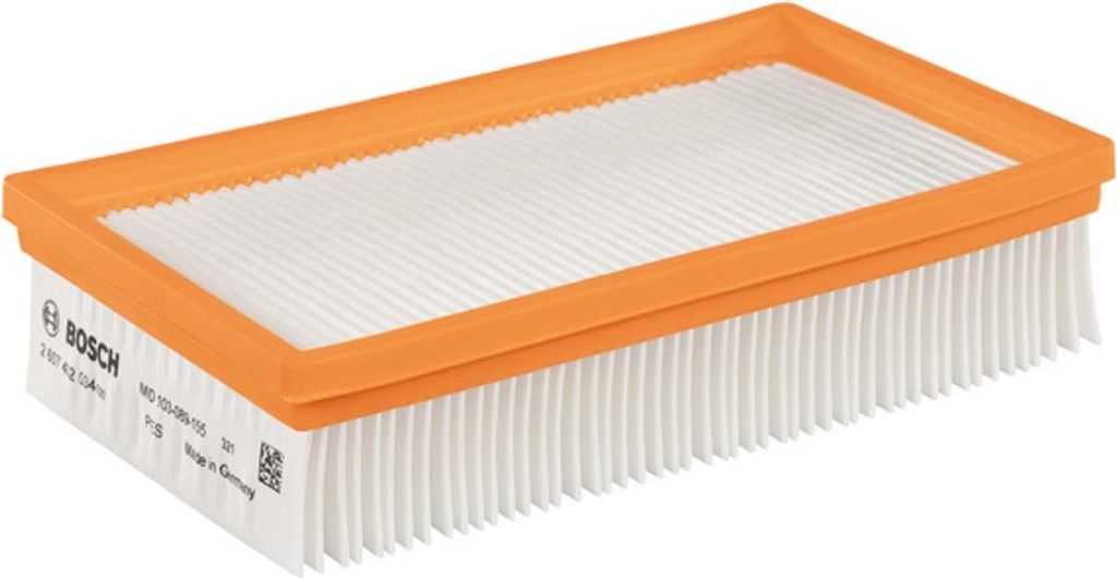 A Bosch air filter for a vacuum cleaner.