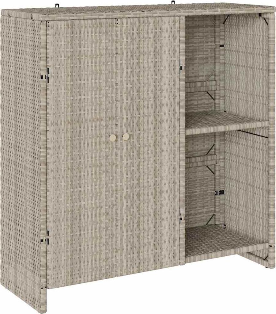 vidaXL Skriňa s dvierkami svetlosivá 100 x 36 x 102 cm Obrázok produktu 