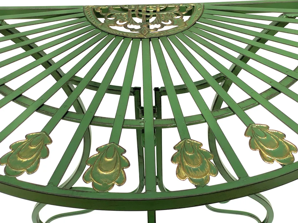 Table d'appoint murale pour entrée étroite console métal 80 cm design - 5