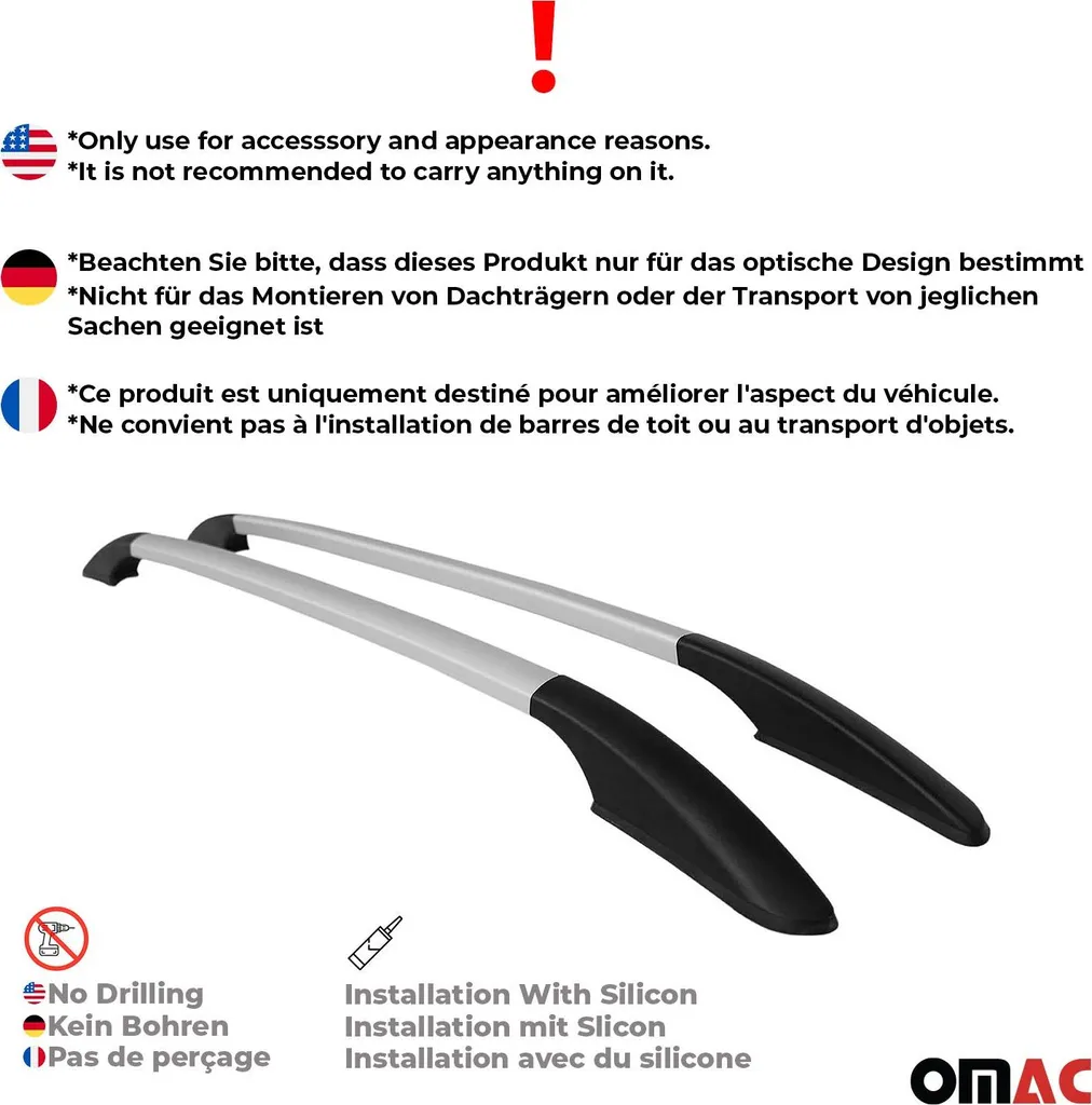 Portapacchi Da Tetto CHROMEMASTER Per VW Tiguan 2016-2023 – Barre In Alluminio, Carico 75 Kg, Antifurto