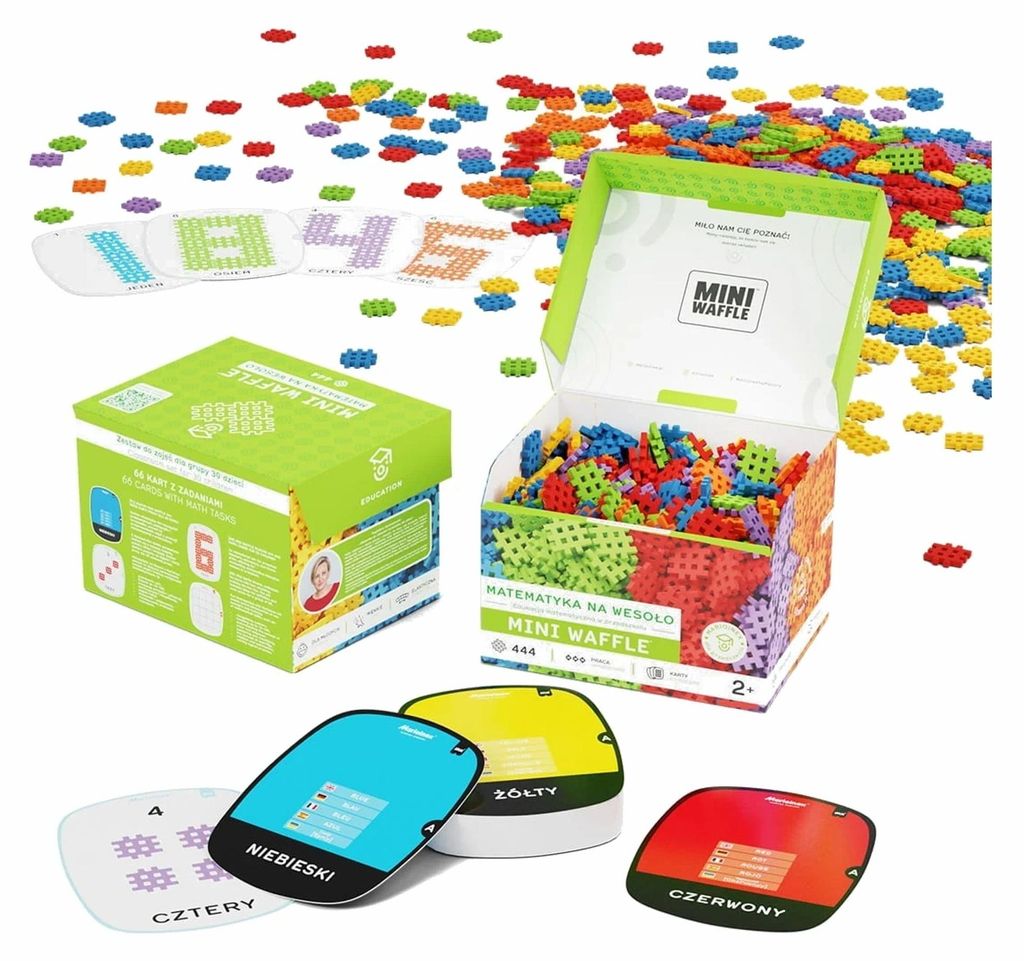 Marioinex Mini Waffle Edu Matematyka na wesoło 444 elementy Zdjęcie produktu 