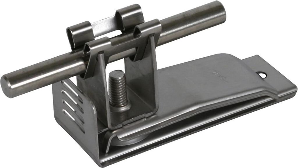 DEHN Dachleitungshalter, NIRO, Dach-Wandplatten, Produktbild 