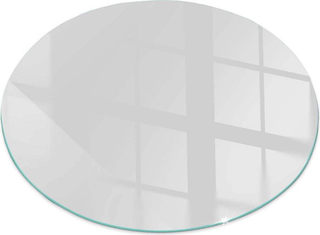 Funkenschutzplatte – Glasbodenplatte für Kaminofen – Kaminunterlage aus Glas – Fi 90 cm – Feuerfeste Ofenbodenplatte – Hitzebeständige ...