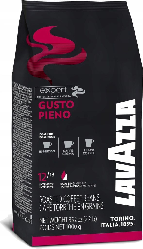 Lavazza Expert Gusto Pieno, 1 kg, Kawa, Ciemna palona, Zdjęcie produktu 