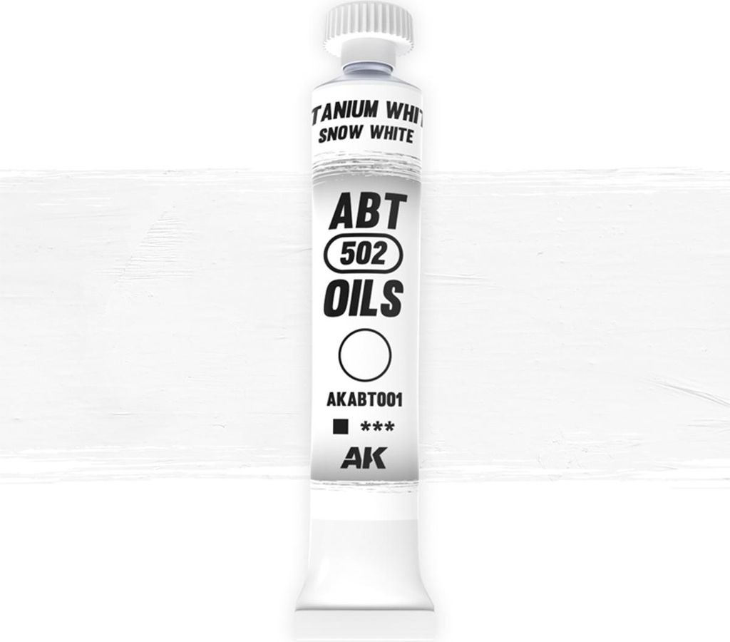 Abteilung 502 AKABT001 Ölfarbe Titanium White / Snow white