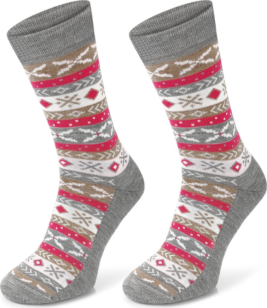 SKIETY Comodo Everyday Hiking Merino Wandersocken, Hellgrau - 27-30