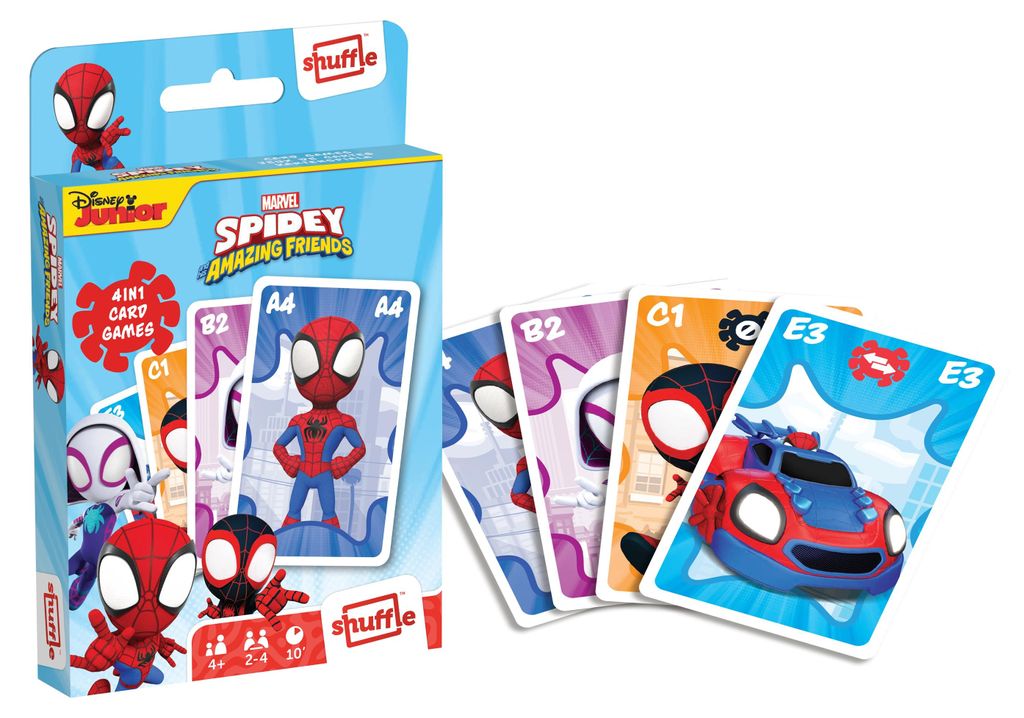 Gioco Disney Spidey Shuffle 4 in 1 Immagine del prodotto 