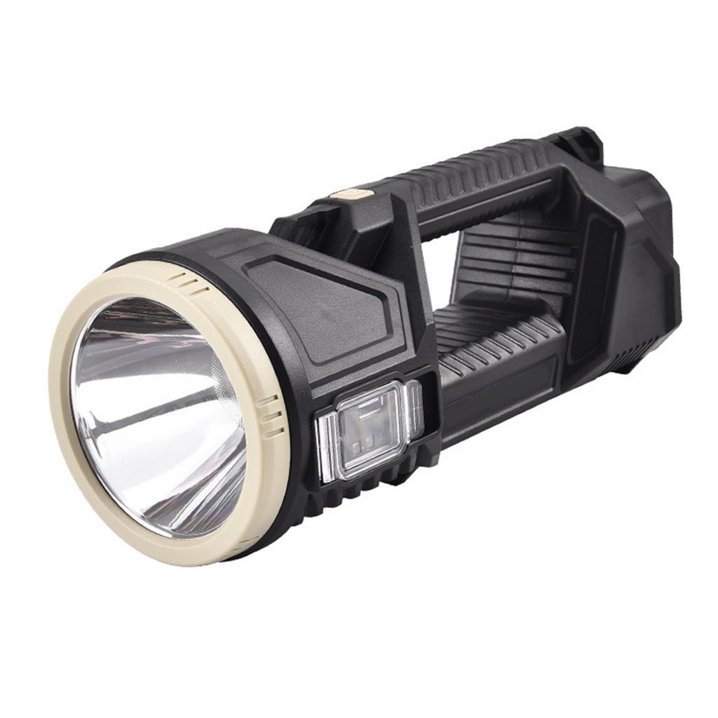 Taschenlampen, LED Handscheinwerfer, 4500mAh, Dimmbare Handlampe, Handgriff, Solarladung, 2 Lichtquellen(Scheinwerfer, Rückleuchten), USB-Kabel