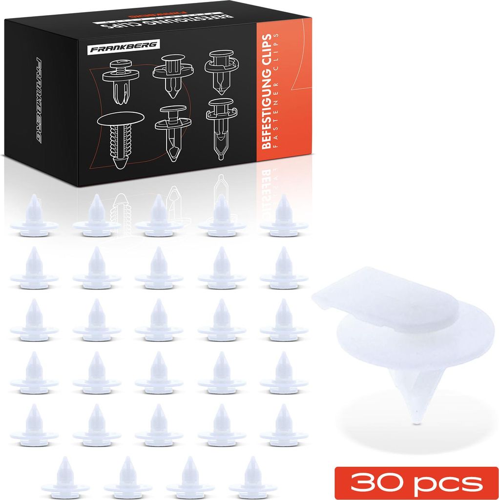 Frankberg 30x Befestigungsclips für Mini R50 R52 R53 F54 F55 F56 F57 R58 R59
