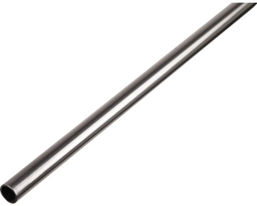 Tube rond en inox brossé pour main courante et garde-corps de 2 mètres