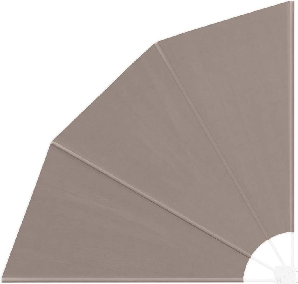 Balkon Sichtschutz Taupe 160 x 160 cm Polyester
