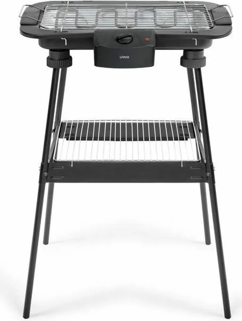 Barbecue de Table Électrique Livoo DOM506 - Grillade Sans Fumée 2200W