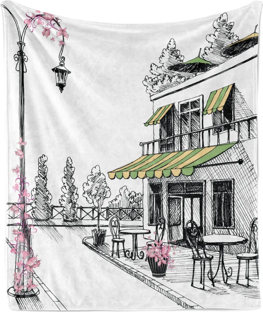 Coperta Pile Flanella ABAKUHAUS 125x175 cm - Plaid Divano Grigio Antracite
