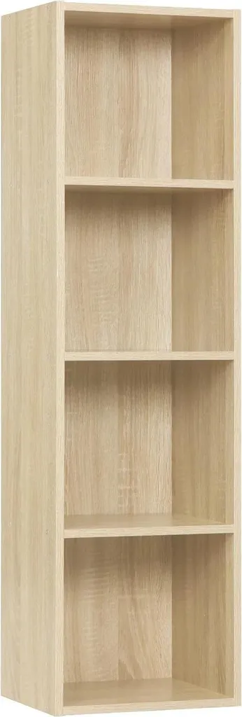 Rangement d'angle pour petits espaces étagère bois chêne clair - 3