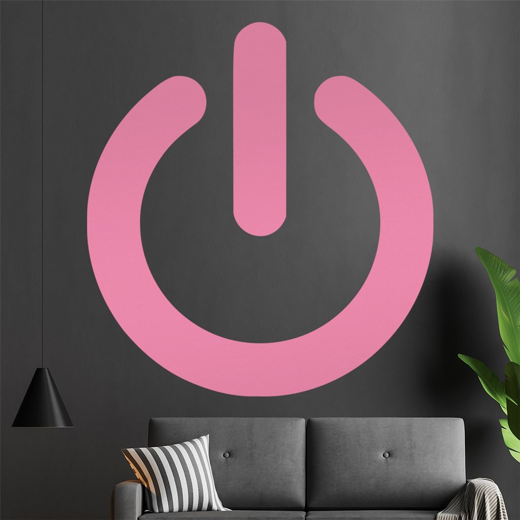 KIWISTAR On Off Button - Knopf Ein Aus Schalter Wandtattoo in 6 Größen - Wandaufkleber Wall Sticker - Dekoration, Küche, Wohnzimmer, Schlafzimme...